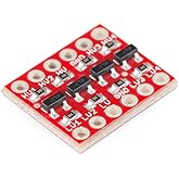 SparkFun Logic Level Converter - Bi-Directional | Step down 5V signals to 3.3V AND steps up 3.3V to 5V Board Dimensions: 0.63 x 0.52" (16.05 x 13.33mm)