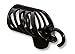 PA-5000 Male Chastity Device, Black, 1 1/8-Inch