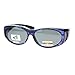Polarized Sunglasses Fit Over Glasses for Small Glasses Oval Frame Purple Print