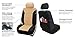 FH Group Car Seat Covers Classic Khaki Full Set Beige Automotive Seat Covers, Airbag and Split Rear Car Seat Cover Universal Fit Interior Accessories Cars Trucks SUV Car Accessories Van Seat Covers