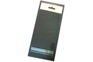 UNIQUEPACKING 100 Pcs Cello Bags 4x6 Inch (H) Resealable w/Hanging Header Hang TOP