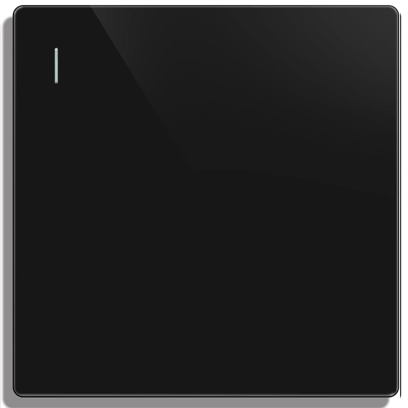 ZFQ Rocker Button Switch Black Wall Panel Electrical Single Light Switch, 1 Gang 1 Way, 10A 250V — image 1