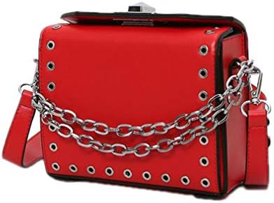 Fashion Women Crossbody Bag Ladies Totes PU Leather Handbag Chain Plaid Shoulder Bags