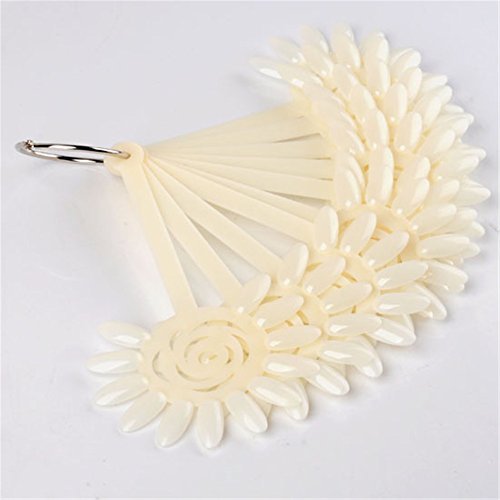 120pcs False Nail Art Tips Stick Display Practice Acrylic Polish Fan Board