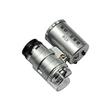 MuchBuy Mini 60x LED Pocket Microscope Jeweler Magnifier Adjustable Loupe