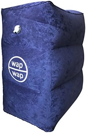 Travel Pillow for Kids, wapwap Travel Accessories Inflatable Footrest Travel Bed for Airplanes, Toddlers Bed Box on Flight, Using Cabin Overhead Air Vent to Inflate