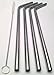 4 Stainless Steel Straws + FREE Cleaning Brush & Citrus Peeler - FUN! Handy, Elegant, Metal, Washable, SAFE, NON-TOXIC non-plastic or glass - UNbreakable! CocoStraw Brand Drinking Drink Straw