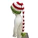 EDOBLUE Christmas Baby Green Red Crochet ELF Long Tail Pom-pom Hat