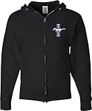 Buy Cool Shirts Mens Ford Hoodie Legend Lives Crest (Pocket Print) Full Zip