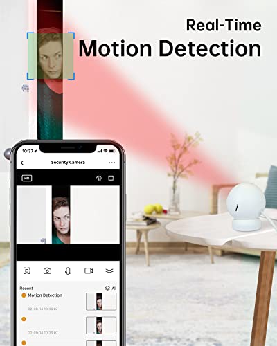 GIEC WiFi Surveillance Camera IP Camera 1080P WiFi Smart Home Indoor Camera for Baby/Pet/Nanny,2-Way Talk, Night Vision, Motion Detection Local Storage Security Camera Baby Monitor Cat Dog Camera