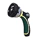 TheFitLife Garden Hose Nozzle Spray Nozzle, Water Nozzle with 8 Adjustable Watering Patterns, Slip and Impact Resistant for Watering Plants, Cleaning, Car Washing and Pets Bathing