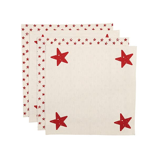 Dexam Star Set of 4 Napkins, Natural