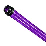 48 in. - T5 - Purple - Tube Guard with End Caps - Colored Plastic Lamp Sleeve - American PLAS-T5TGU