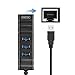 UNITEK 3-Port USB 3.0 HUB Ethernet RJ45 10/100/1000 Gigabit Network Adapter LAN Converter Compatible Apple MacBook Pro Air, Surface Pro, iMac, Chrome Book Pixel, Linux [Ethernet Port RTL8153 Chipset]
