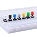 Cylewet 70Pcs 6×6×8mm Momentary Tactile Tact Push Button Switch with Button Caps of 7 Color for Breadboard Arduino (Pack of 70) CYT1115