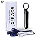 BOMBEX Bullet Vibrator - Lipstick Clitorial Vibrator - G Spot Personal Massagers with 12 Vibration Modes, Rechargeable & Waterproof Adult Sex Toys for Women and Men, Black … (Small)