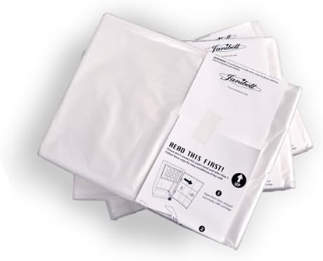 Janibell 330R3B Polyethylene Continuous Waste Can Liner for 330 Series Waste Disposal System, Flat Seal, Clear, 0.7 Mil (Pack of 3 Rolls, up to 30 Bags per Roll)