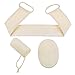 HJZ Natural Loofah Lufa Shower Sponge Soap Exfoliating Loufa Bath Back Scrubber with rope, Body Brushing Scrubber, Loofa Sponge Accessories Set