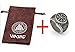 GuoShuang Nordic Pagan Triskele Helm Aegishjalmur Futhark Viking Stave Runic Amulet Ring
