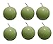 Biedermann & Sons 2-3/4-Inch Round Candles, Daiquiri Green, Set of 6