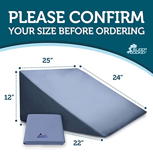 Sleep Jockey Bed Wedge Pillow Cover 100 Soft Egyptian Cotton Wedge
