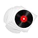 Clear Vinyl Record Outer Sleeves, High-Density 3mil Thick Polyethylene [12.75