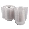 Gorgeri Cupcake Case, 100 stuks plastic cupcake case muffin hulzen dome cups cake dozen geschenken containers