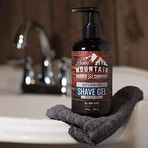 Men's Shave Gel - Clear Shaving Gel So You Can See Where You Are Shaving - For All Skin Types - Use with all Razor Types- 8oz - Thumbnail 6