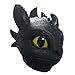 How to Train Your Dragon Toothless Night Fury Head Mask Dinosaur Costume Latex Mask Navy Blue