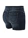 LE3NO Womens Stretchy Vintage Distressed Denim Jean Shorts with Pockets