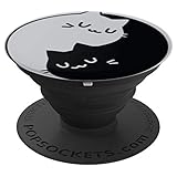 Yin Yang Yoga Zen Cats - Yoga Gift Cat - PopSockets Grip and Stand for Phones and Tablets