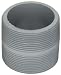 GF Piping Systems CPVC Pipe Fitting, Close Nipple, Schedule 80, Gray, 2" NPT Male, 2" Length primary