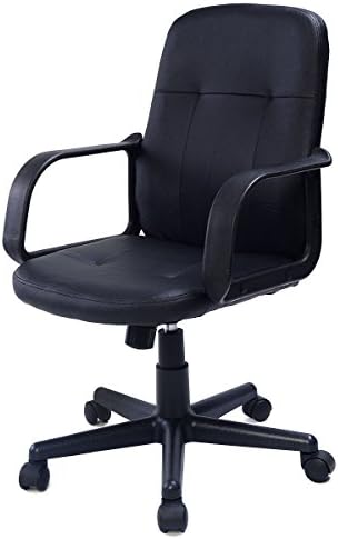 HPD PU Leather Ergonomic Midback Executive Computer Best Desk Task Office Chair