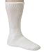 Debra Weitzner Diabetic Crew Socks Mens Womens Non-binding Socks Loose Fit 12 Pairs White