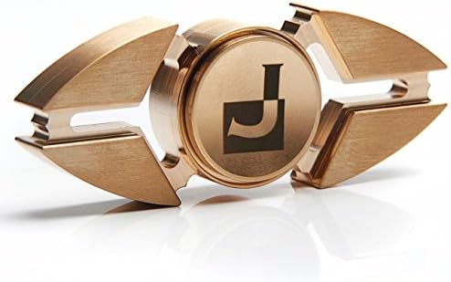 Brass Fidget Metal Spinner - Executive Stress Reducer EDC Toy - Smooth Micro R188 Bearing with high speed 3 min spins - Perfect For ADD, ADHD, Anxiety, Autism and Bad Habits in Adults and Children.