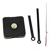 OHTOP DIY Quartz Wall Clock Movement Mechanism Repair Parts Kit Black + Hands Simple