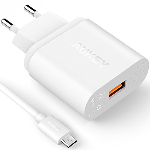 Caricabatterie da Muro Aukey Quick Charge 2.0 BIANCO