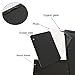 Adeco Decorative Black Wood 8 Openings Decorative Wood ''I Love You'' Collage Wall Hanging Picture Photo Frame, 4x6 in, 4.5x5 in, 3.5x5 in and 4x4 in