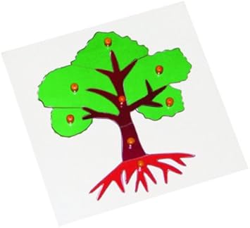 KIDO Montessori Materials - Tree Puzzle: Wooden Montessori Botany Jigsaw Puzzle