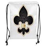 Custom Printed Drawstring Backpacks Bags,Fleur De