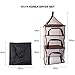 Desy & Feeci Camping Dry Net-4 Layer Outdoor Hanging Foldable Drying Rack, Camping Organizer Mesh Dryer Storage for Home Picnic BBQ Tableware/Dishes/Food/Vegetables/Fruit/Clothing