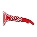 WOWSUM Oversize Fashion Pearl Sunglasses for Women Inspired Brand Designer (red)