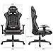 Furmax High-Back Gaming Office Chair Ergonomic Racing Style Adjustable Height Executive Computer Chair,PU Leather Swivel Desk Chair with Backrest and Lumbar Support (Carbon Black)