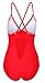BAWDY Women's Retro One Piece Plus Size Monokini Swimsuit - Designed in USA