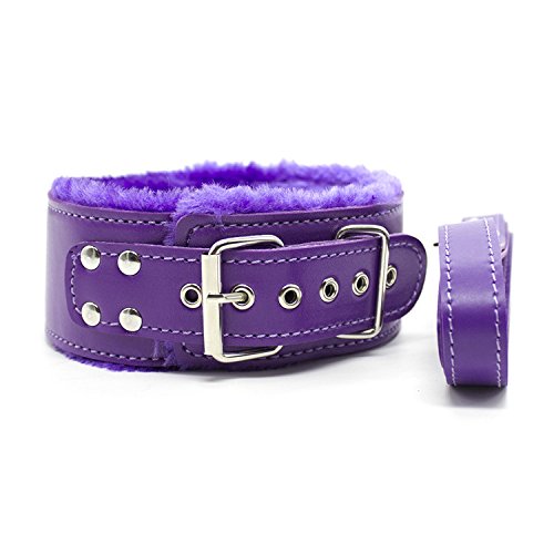 BONDAGERIE-Kit-di-colore-Viola-realizzato-in-Ecopelle-otto-pezzi
