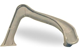 Global Pool Products SIDE WINDER Inground Swimming Pool Water Slide Deck Mounted Right Curve Turn Sand GPPSSW-SAND-R