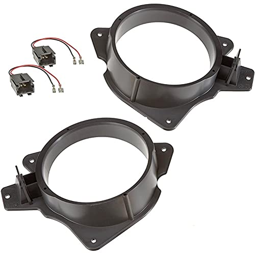 Sound-way - Loudspeaker rings adapter brackets suitable for Peugeot 207 rear doors - KC36.1