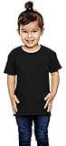 FOL Girls 100% Heavy Cotton HD T-Shirt (T3930) -BLACK -2T
