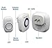 Tenswall Wireless Doorbell Kit with LED Indicator 52 Chimes Door bell, 4 Levels of Volume, Operating at 1000ft Range, 1 Push Button Transmitter and 1 Plug-in, No Batteries Required Receiver White