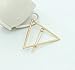 Joyci 2pcs Hollow Triangle Lip Hair Pin Bobby Pin Headwear Hair Clip Women's Barettes (Triangle 2p)